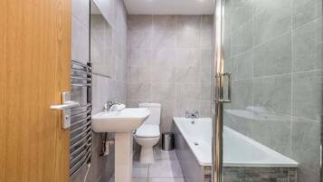 Shower, hair dryer