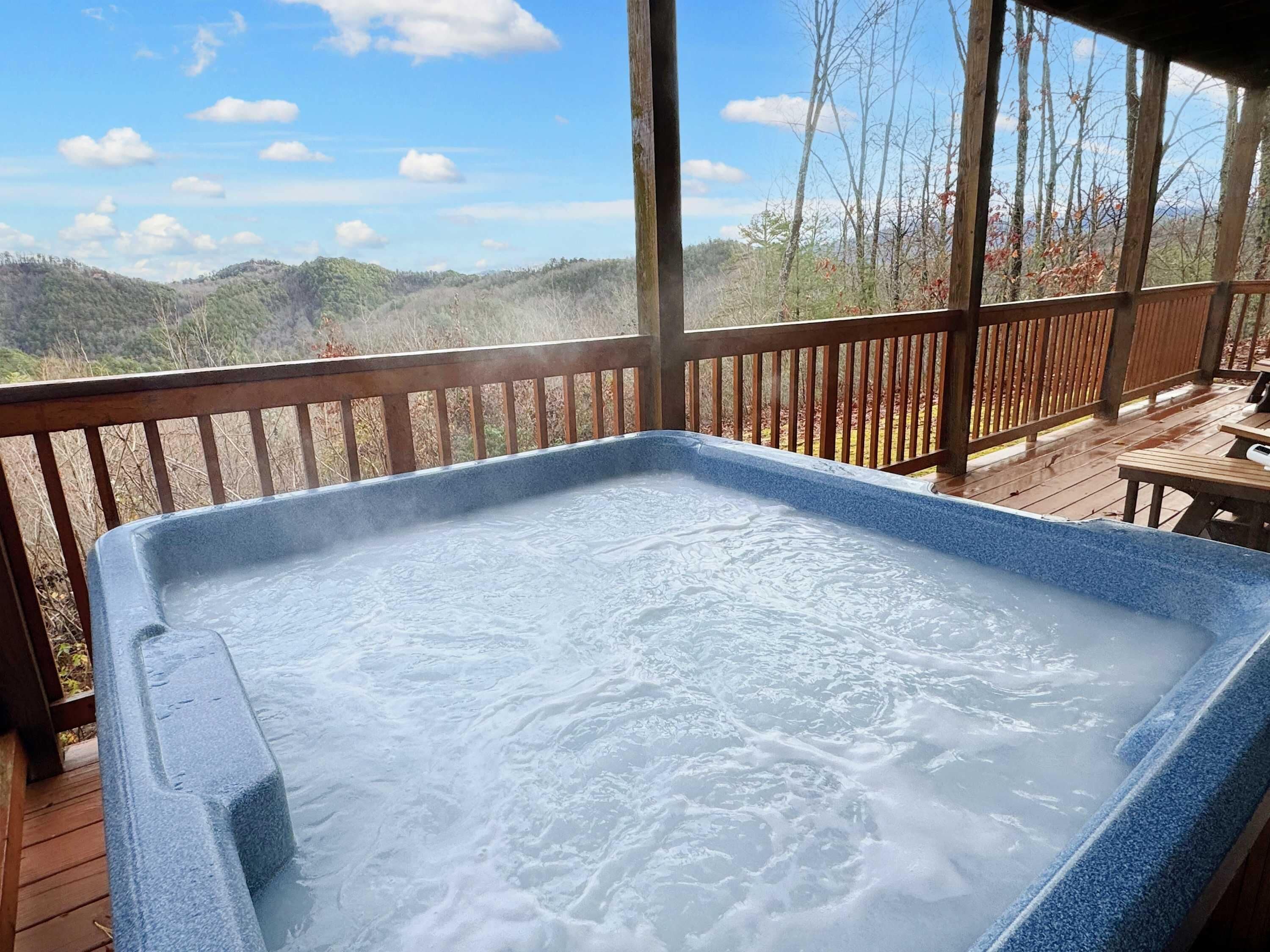Hot tub with a view