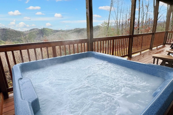 Hot tub with a view