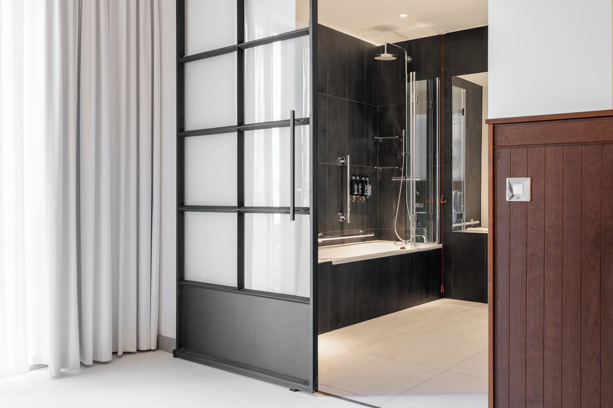 Room, Accessible (Wow) | Bathroom | Shower, rainfall showerhead, eco-friendly toiletries, hair dryer