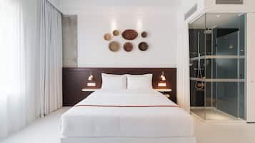 Literie hypoallergénique, coffres-forts dans les chambres