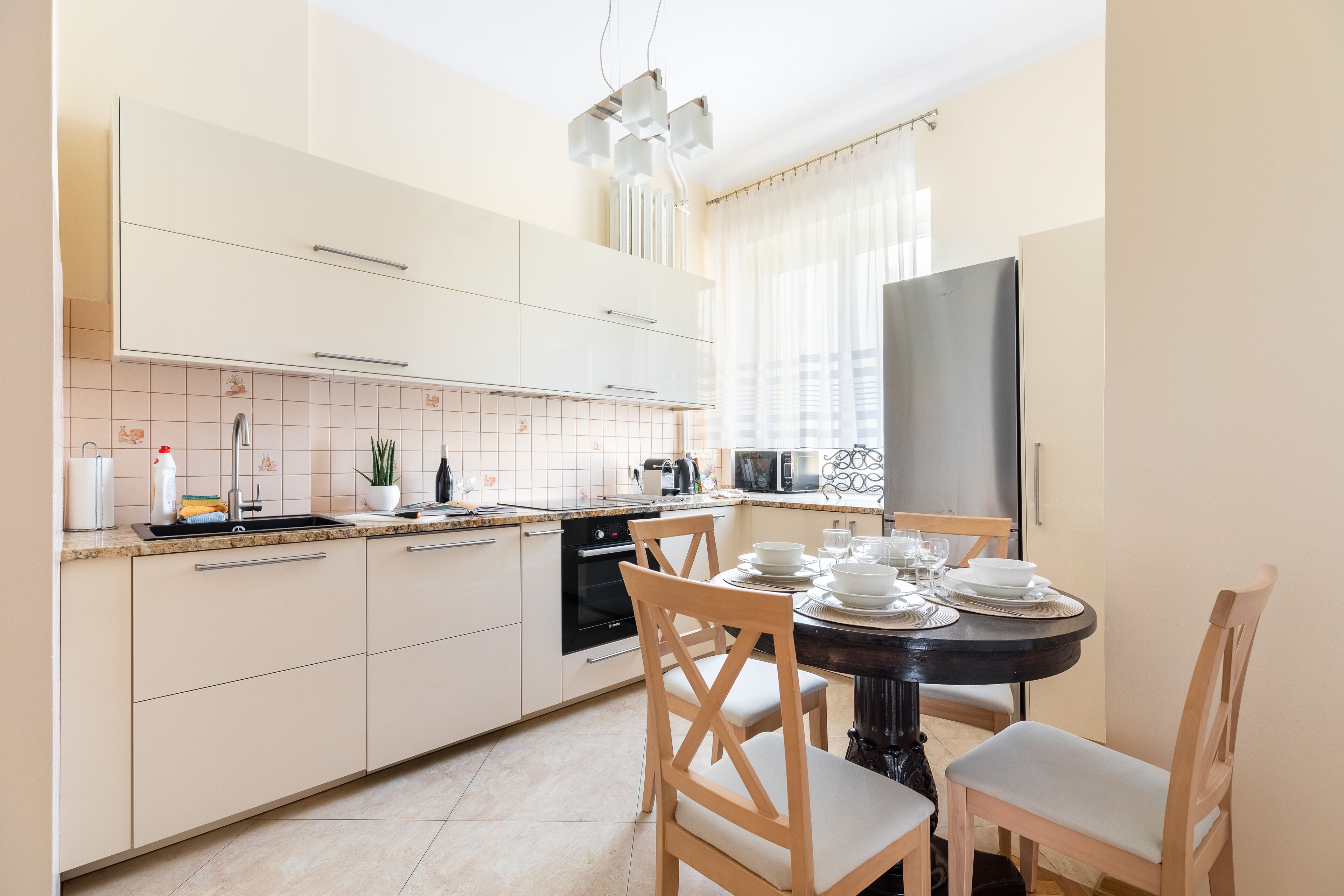 Apartment | Private kitchen | Fridge, oven, stovetop, toaster