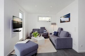 Fernseher, Kamin