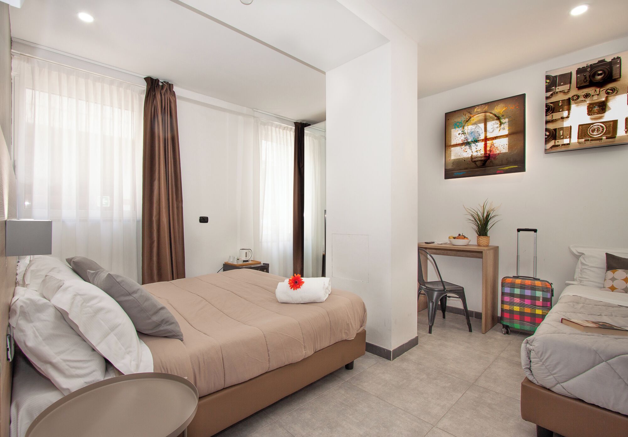 Double Room - Disability Access | Minibar, in-room safe, individually decorated, desk