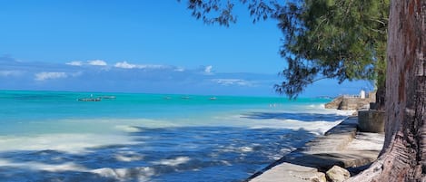 Beach nearby, white sand, scuba diving, snorkeling