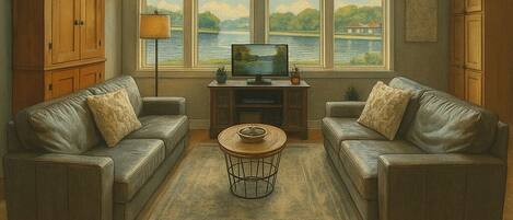 TV connectée, jeux vidéo, table de tennis de table, livres