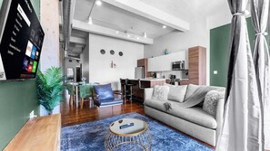 TV, video games, offices