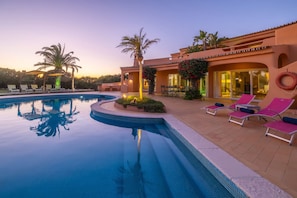 A heated pool