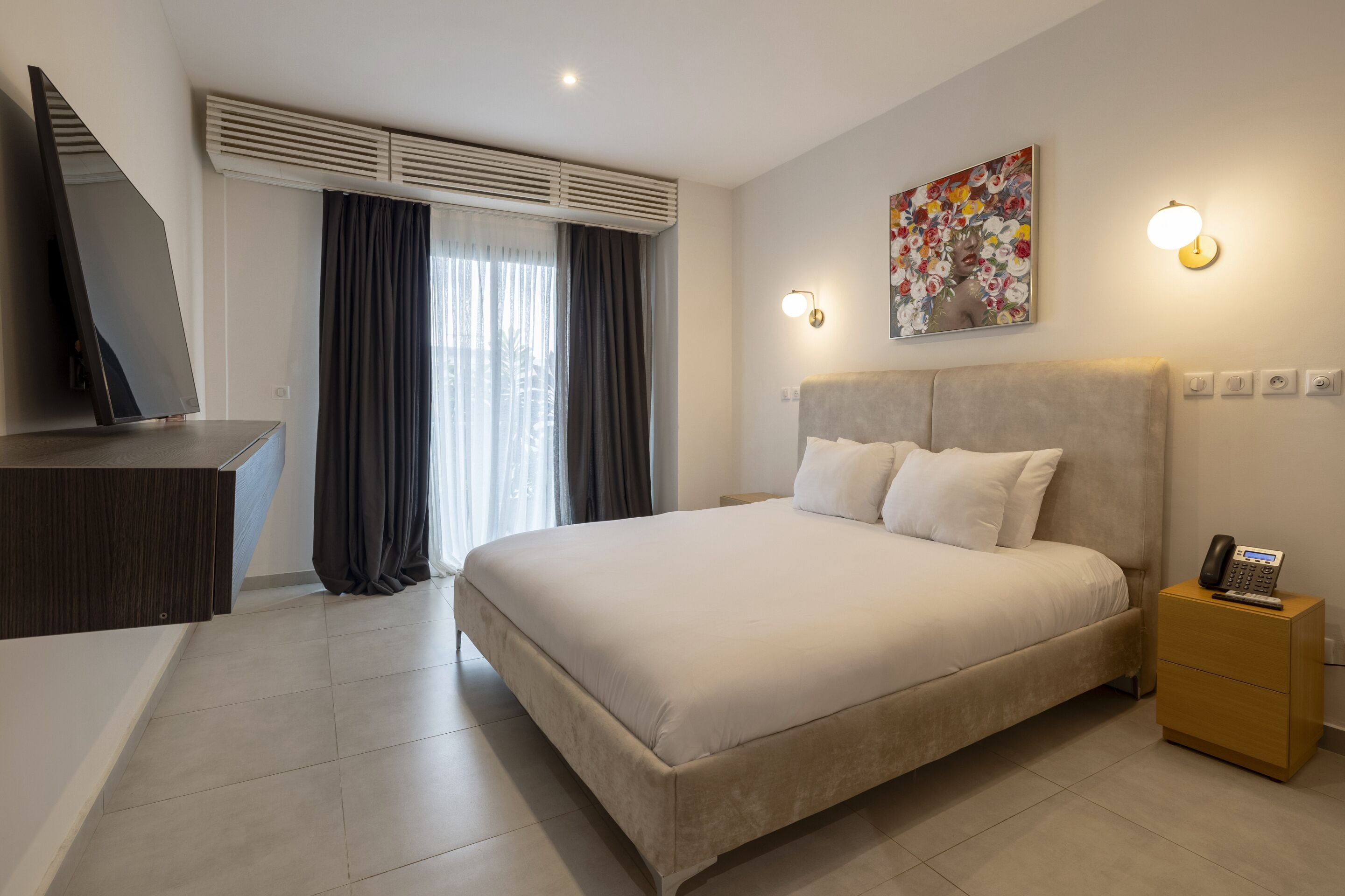 Apartamento Premium, 1 habitación, balcón (Appartement Amsterdam) | 1 dormitorio, sábanas de algodón egipcio, ropa de cama de alta calidad