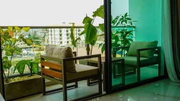 Apartment, eigenes Bad (Dubaï) | Blick vom Balkon