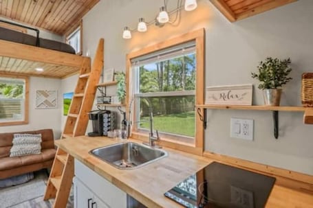 Interior. Tiny House hosted by Joe
