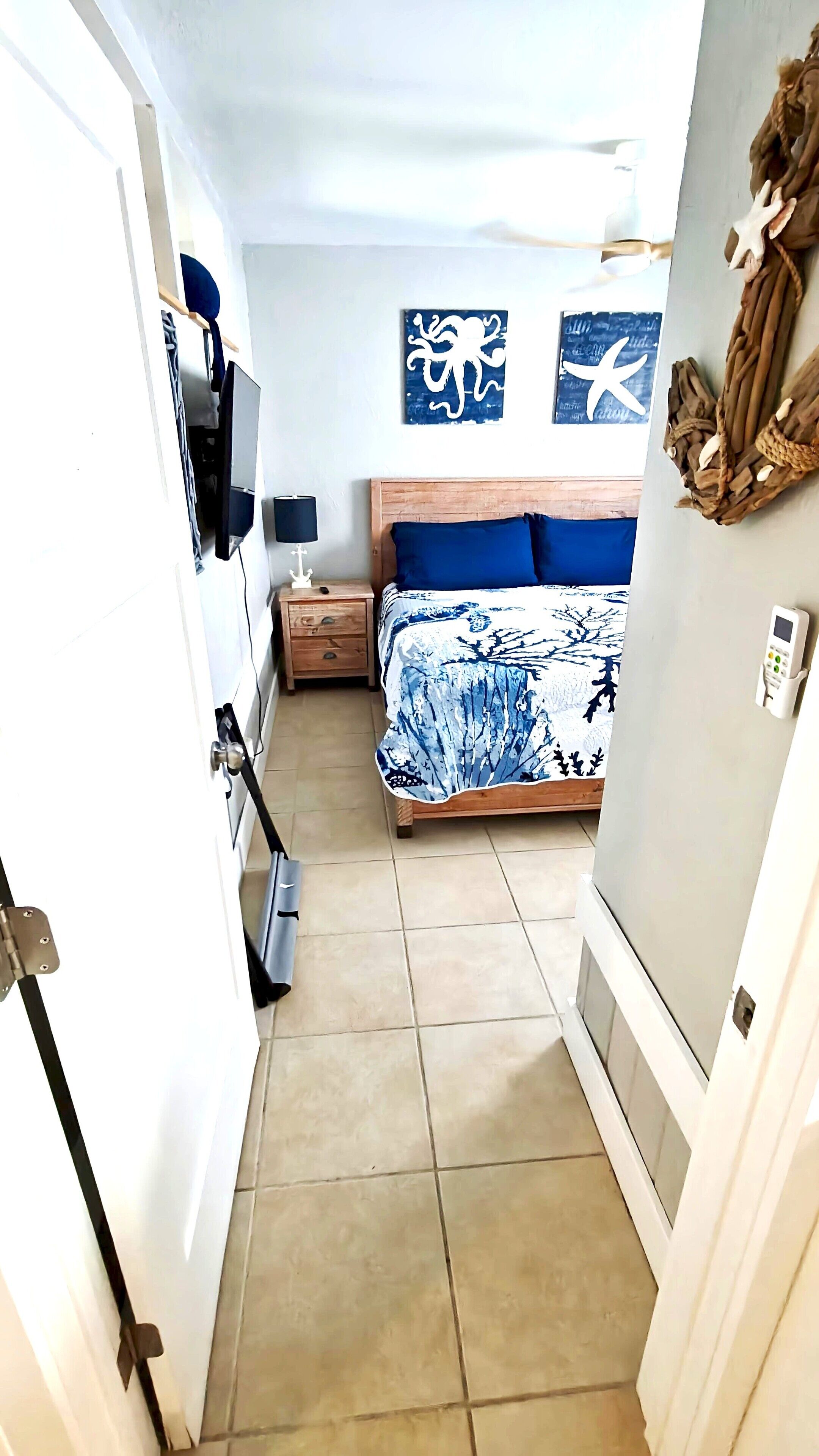 1 bedroom, iron/ironing board, travel crib, WiFi