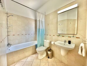 Towels, soap, toilet paper