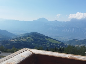 Udsigt fra overnatningsstedet