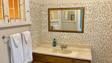 Towels, soap, toilet paper