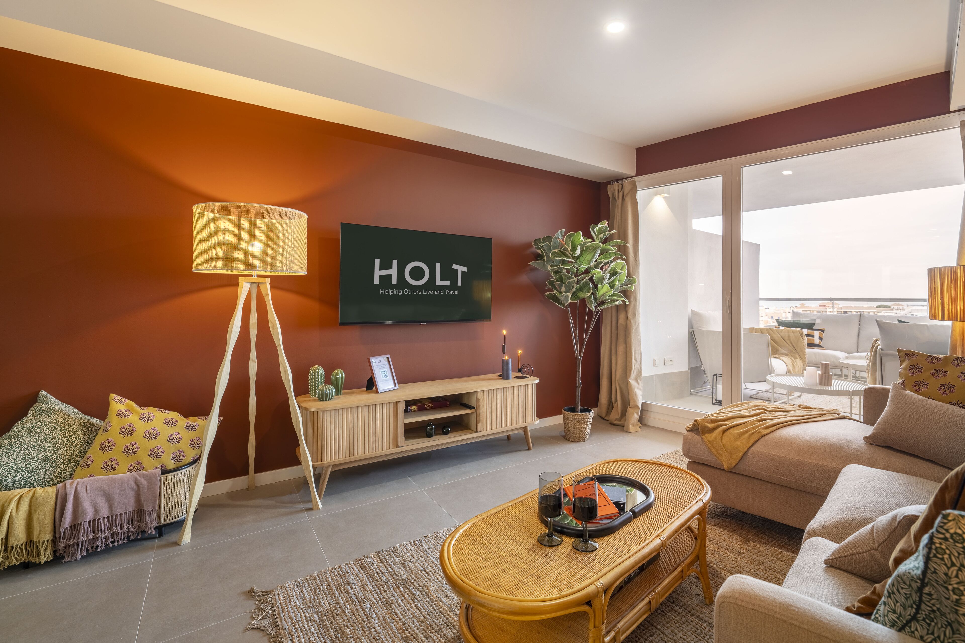 Deluxe Apartment | Ruang tamu | TV Pintar, Netflix, perkhidmatan penstriman 