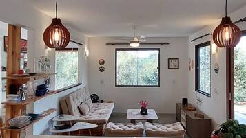 Smart TV, books, stereo
