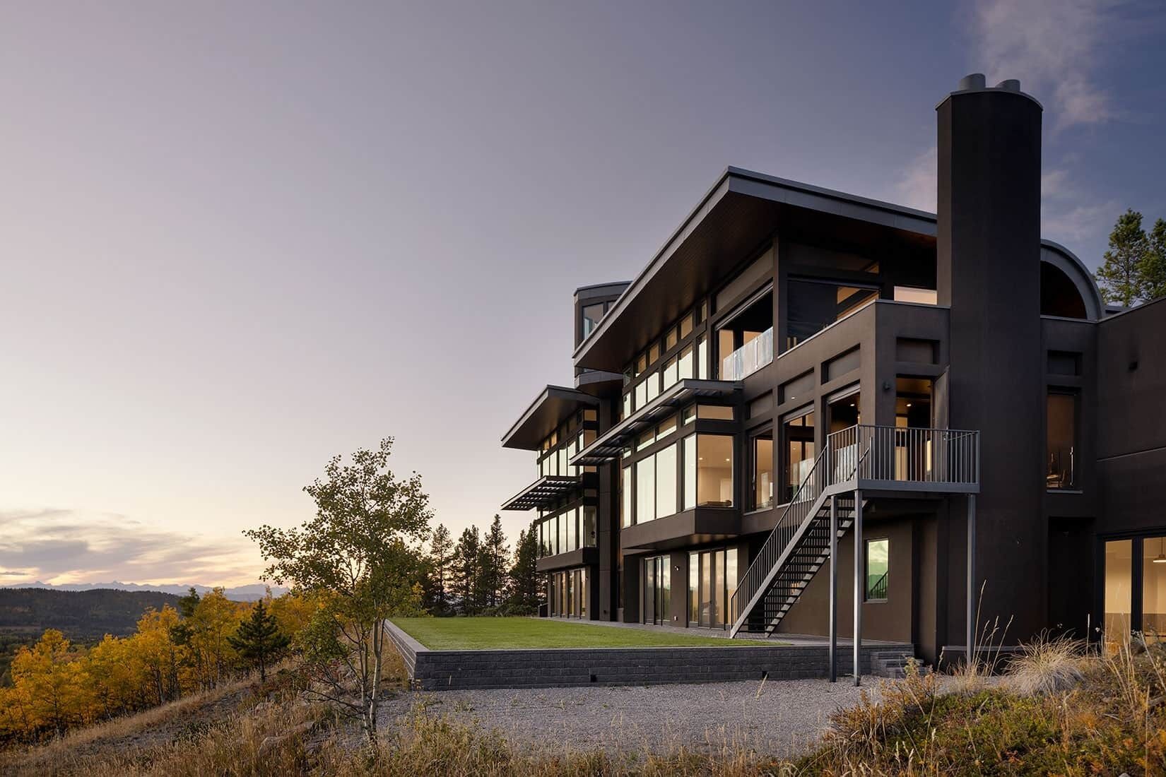 Silver Birch Vista: A 160-acre private eco-luxury estate in the Rocky Mountains.