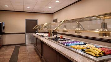 Free daily buffet breakfast