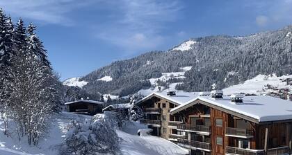 Megeve Rochebrune Appartment in great Chalet 15mn walking Center Village