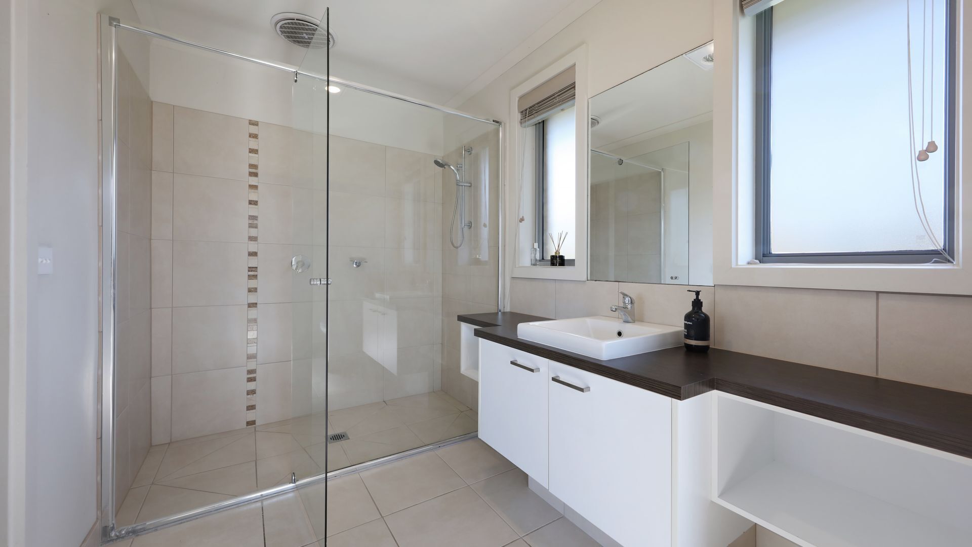 Shower, hair dryer