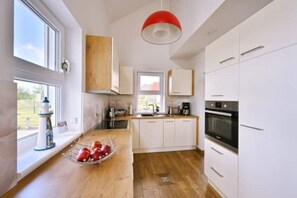 Kühlschrank, Mikrowelle, Herdplatte, Geschirrspüler