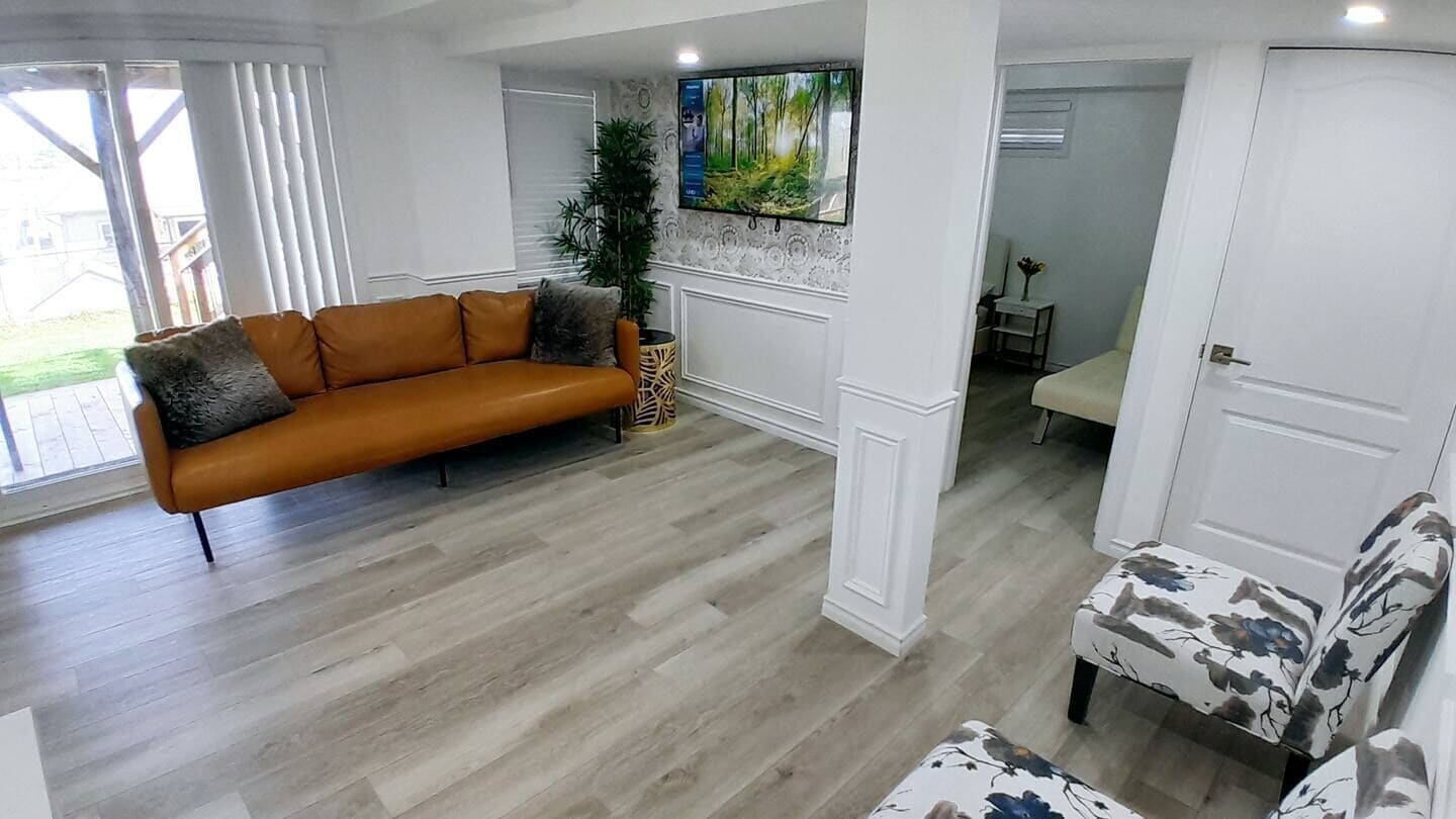 Smart-tv en een open haard