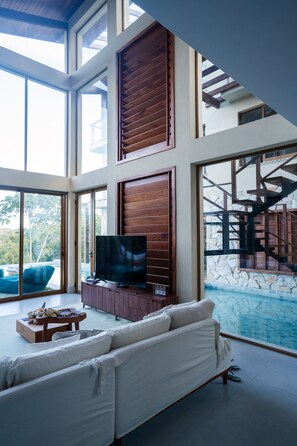 Living area - Casa Oceano- Praia do Forte (Açu da Torre)