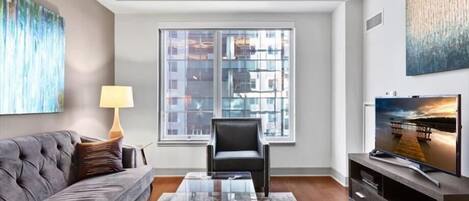 Smart-tv en een open haard