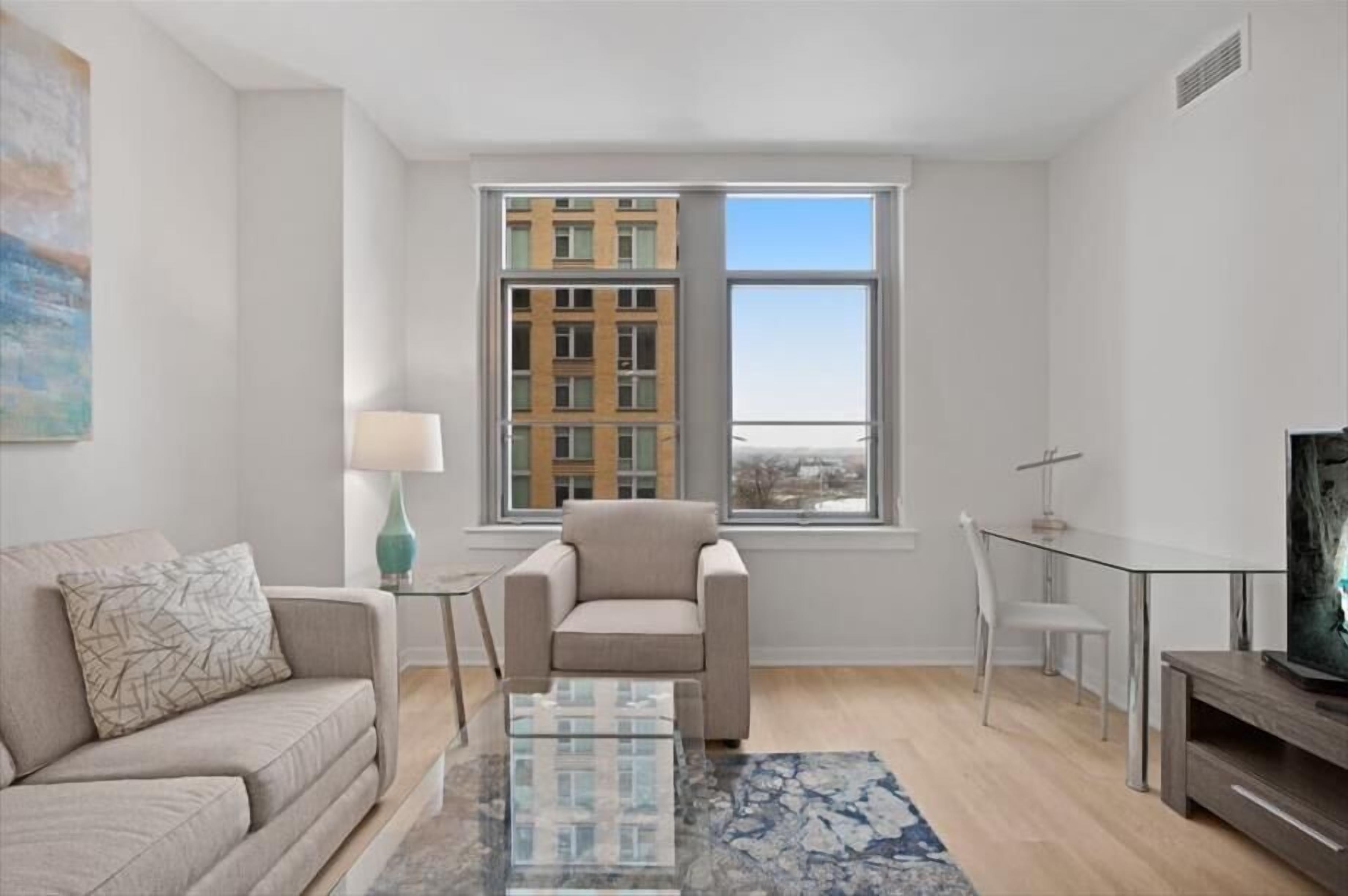 Crisp Arlington Apartment with Balcony | Two Bedroom | by GLS