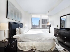 1 bedroom, desk, iron/ironing board, travel cot - Luxury 1BR | Fully Furnished | Upscale Amenities w Balcony | Crystal City | by GLS (Arlington)