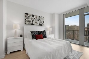 1 bedroom, desk, iron/ironing board, travel cot - Pentagon City Luxury 1BR | Full Kitchen | by GLS (Arlington)