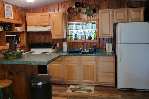 Refrigerador, microondas, horno, placa de cocina