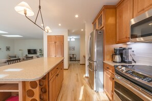 Fridge, microwave, oven, stovetop - Pure Hygge - 1 block off Lake, Tranquil & Pet Friendly (Fennville)