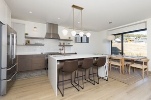 Fridge, microwave, oven, stovetop - Private Hot Tub | Wood Stove | Ample Parking | Minutes to Town Center (Big Sky)