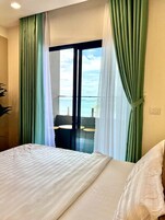 Family Apartment | Memory foam beds, individually decorated, individually furnished, desk