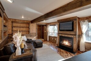 Fernseher, Kamin