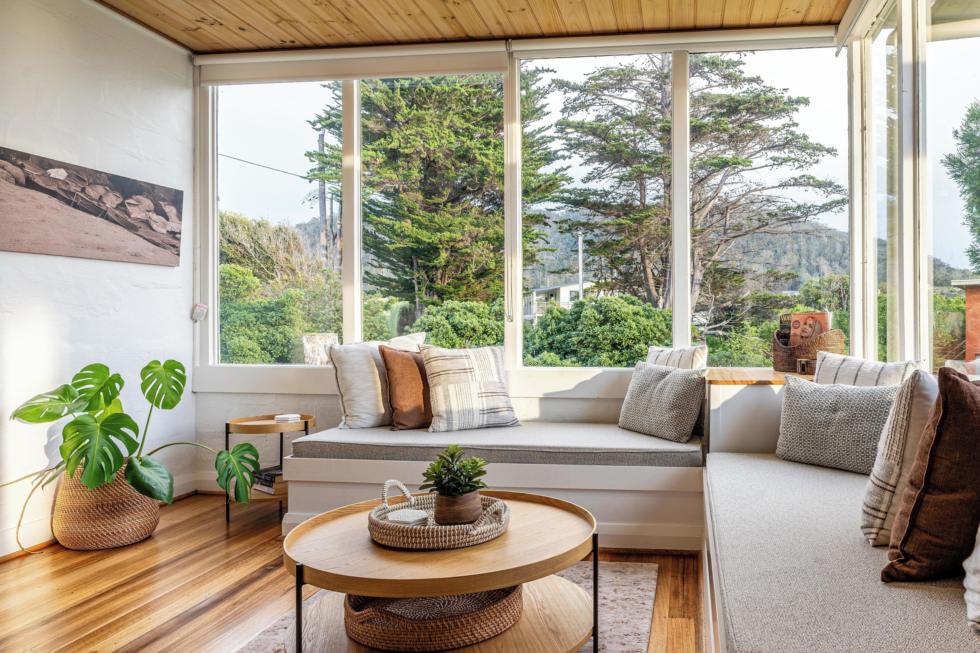 Smart-tv en een open haard