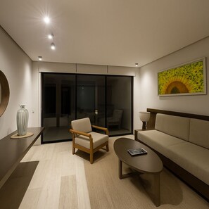 Panoramic Room | Premium bedding, minibar, in-room safe, desk - Hotel Flores de Sal (Valle de Guadalupe)