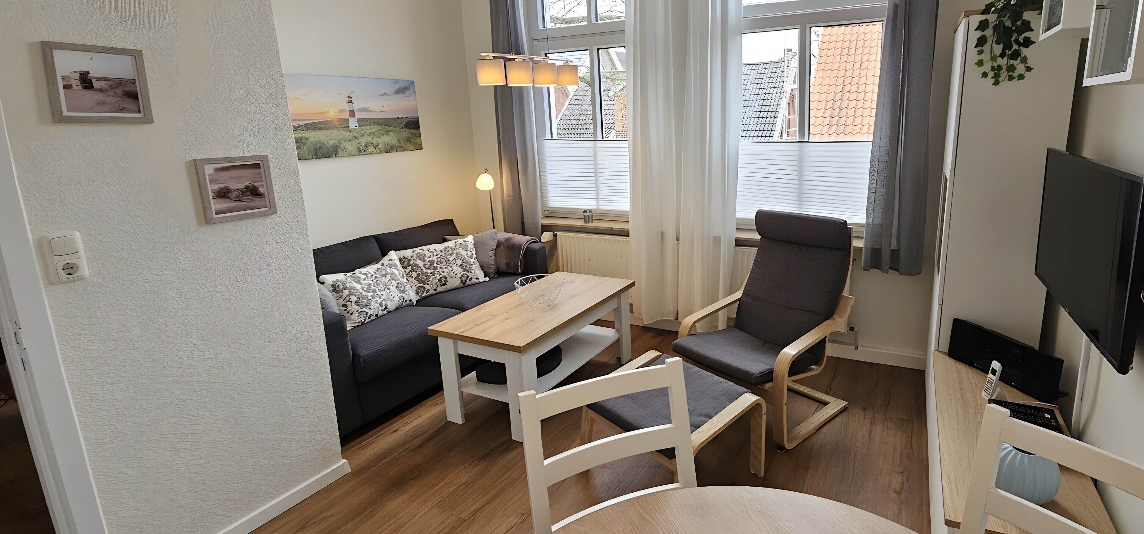 Télévision, lecteur de DVD, chaîne hi-fi