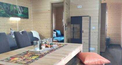 Tiny House 'Unser GroĂer Tiny House' avec vue sur les montagnes, jardin partagĂ© et Wi-Fi