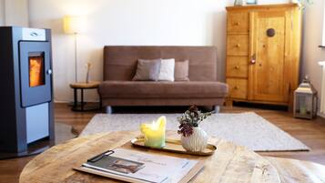 Télévision, cheminée