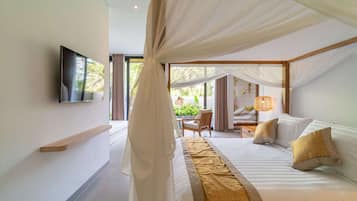 1 slaapkamer, een bureau, gratis wifi, beddengoed