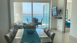 Apartment, 1 Bedroom, Balcony, City View | Dining - Apartment Cartagena Castillogrande Beach Front 2 Bedrooms, 2 Bathrooms, Balcony (Cartagena)