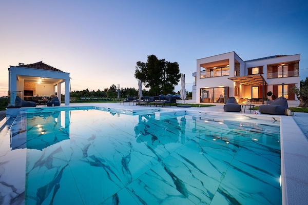 A heated pool
