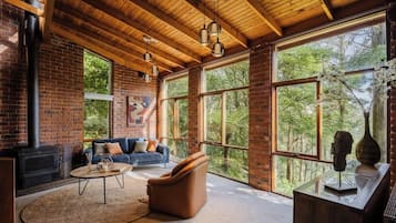 電視、壁爐、書籍