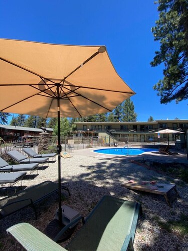 Awesome room layout at PERFECTLY located lodge in South Lake Tahoe!