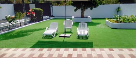 Bungalow, 2 habitaciones, alberca privada, vista al jardín | Alberca | Alberca al aire libre