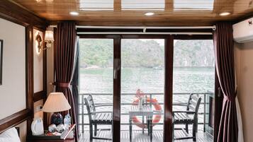 Kabin, balkon, pemandangan laut | Wi-Fi gratis dan seprai linen