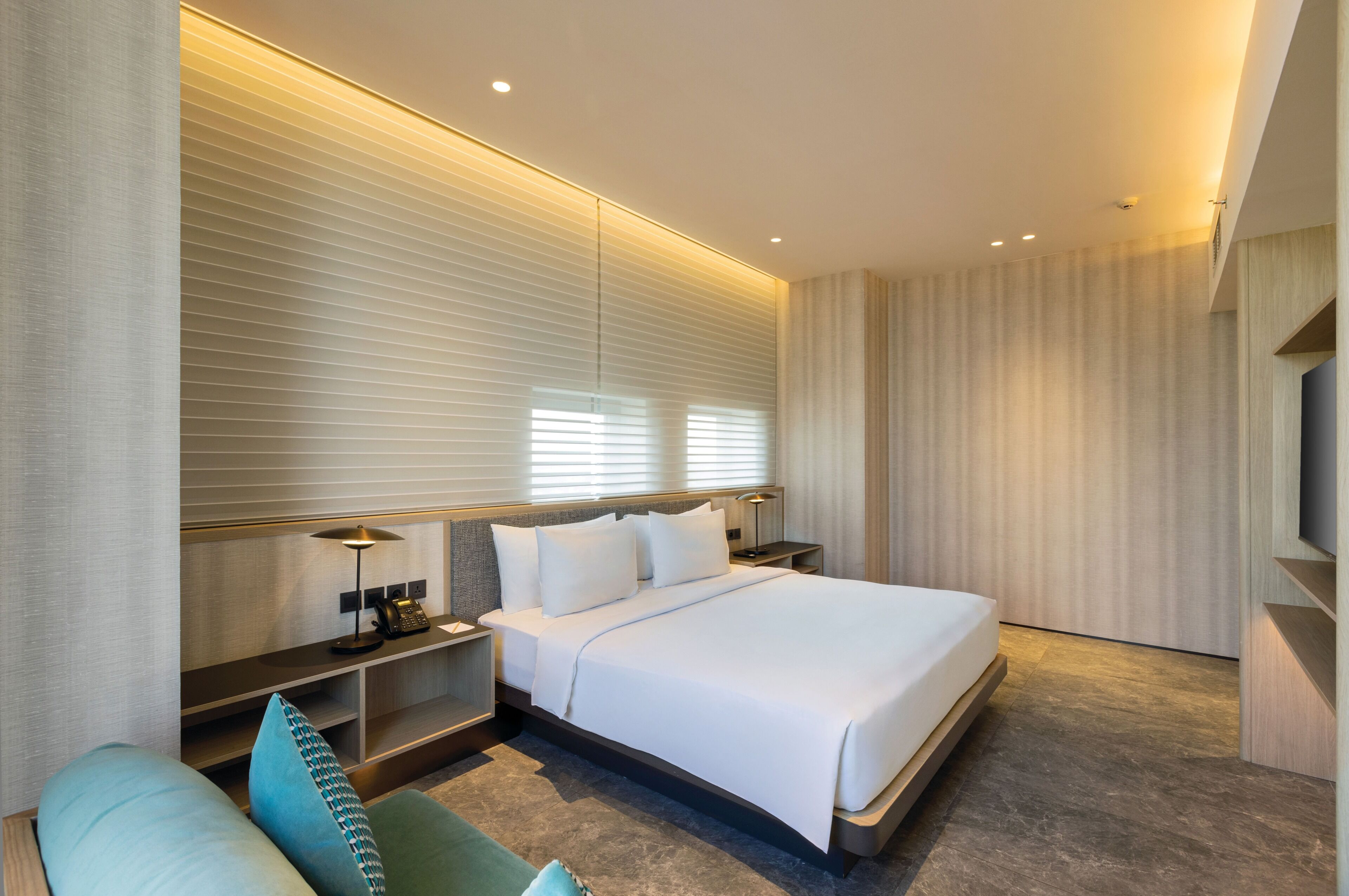 Estudio (80 Double) | Caja fuerte, cortinas opacas, wifi gratis y ropa de cama